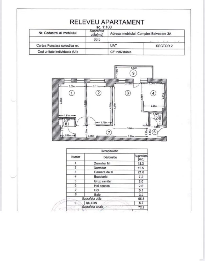 Vand apartament 3 camere | PROPRIETAR | Belvedere Residences