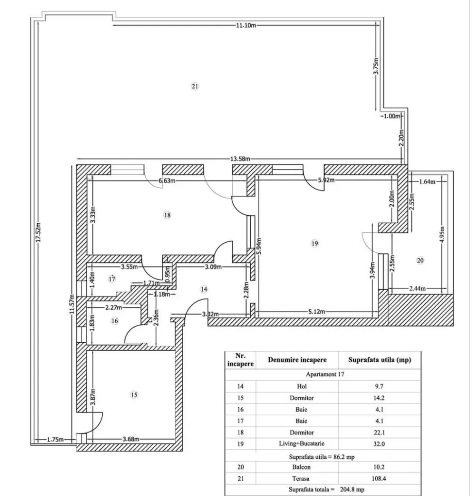 Penthouse la 3 minute de Metrou Mihai Bravu