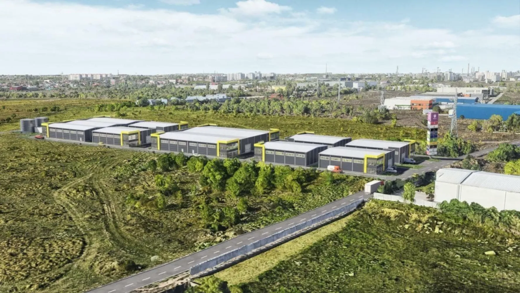 Hala de Vanzare Oxigenului, Pallady - Parc Logistic 2024 - Hala de vanzare in zona de de Est a Bucurestiului compusa din spatii de depozitare si spatii de birouri dispuse la parter si etaj. Proprietatea este localizata excelent: Str. Oxigenului la 500m, Drumul Intre Tarlale la 700m, Bdul Theodor Pallady la 900m, Centura Bucuresti la 700m. Parcul logistic este pozitionat in interiorul inelului de centura astfel incat beneficiati de acces rapid si facil la orice mijloc de transport public, inclusiv metrou. Zona este in continua dezvoltare, in apropiere se afla alte parcuri logistice, cladiri de birouri si spatii comerciale. Suprafata totala: 597 mp. Inaltime minima hala: 6 m. Suprafata birouri: 157 mp. Suprafata totala parc logistic: 15.000 mp. Strucura hala: metal. Putere instalata: 30 kWA cu posibilitate de suplimentare. An constructie: 2024 Distanta pana la Metrou Anghel Saligny: 2.500 m Distanta pana la statia RATB: 700 m Acces: Drum asfaltat inspre Str. Oxigenului, Drumul Intre Tarlale, Autostrada Soarelui si Centura Bucuresti. Pozitionarea strategica asigura conectivitate rapida si eficienta pentru transportul de marfuri si acces facil la retelele de transport principale. Dotari: pardoseala elicopterizata, tamplarie aluminiu, centrala termica, finisaje moderne in zona de birouri, hidranti la exterior si la interior, desfumare, detectie incendiu, 3 usi pentru acces pietonal, usa sectionala cu latimea de 4.85 m si inaltimea de 4 m pentru acces TIR, locuri de parcare si spatii verzi. Halele din parcul logistic urmeaza a fi executate in anul 2024. Va puteti alege hala dorita ce poate fi customizata in functie de cerintele si afacerea dvs. Pretul este in functie de suprafete si optionale (pompe caldura, sprinklere, automatizari, etc). Instalatiile executate permit autorizarea ISU pentru depozitarea de materiale inflamabile şi autorizaţie de incendiu clasa C. Gradul de rezistenta la foc - II. Mod de depozitare clasificat ST1, ST2 si ST3. Parcul logistic este construit la standarde ridicate, garantand durabilitate si performanta pe termen lung. In acelasi timp ofera o oportunitate unica pentru investitori si antreprenori care doresc sa profite de avantajele acestei locatii strategice. Proprietatea se afla intr-o zona in continua dezvoltare, oferind potential pentru crestere valorica in viitor.