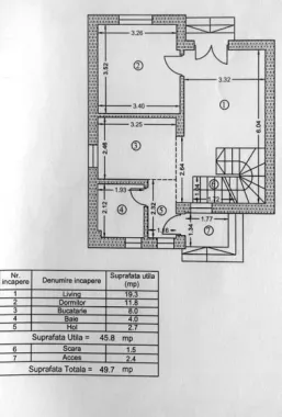Sau/închiriez casa P+1E capătul Comunei Berceni Mănăstirea Sf. Treime