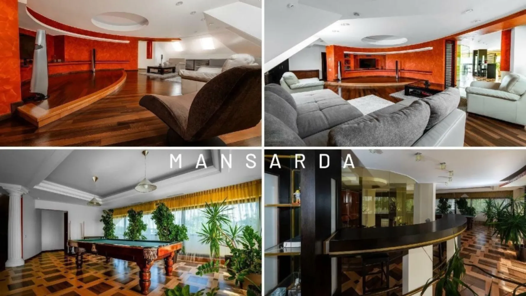 Gradina Japoneza SPA Crama Teren Tenis Foisor Iaz Pesti .. - Vila unica in Romania, situata in zona Mall Baneasa, Sector 1. Vila, compusa din 4 dormitoare si mai multe zone de relaxare si recreere are o suprafata toatala de 1260 mp. fiind construita din beton armat si caramida si avand geamuri mari si luminoase. Vila se afla pe un teren cu o suprafata de 2548 mp. Unicitatea acestei resedinte de lux este reprezentata prin: 4 locuri de parcare in demisol si 3 locuri de parcare in exterior, teren artificial de tenis de 475 mp, foisor extravagant de 88mp cu zona de gratar si iaz de pesti koi ce pot fi observati pritr-o podea de sticla suspendata, piscina de 14 metrii lungime si gradini cu diferite tematici atat orientale cat si locale ce contin cateva exemplare de arbori si plante capabile sa faca parte din orice gradina botanica din jurul lumii, pastrand echilibrul perfect intre natura si bunul gust urban. Casa este alcatuita din zona de homecinema, un bar semirotund ce ofera privelisti superbe asupra orasului si ofera posibilitatea de a urmarii un meci de biliard alaturi de prieteni si familie. Alte zone ce ofera unicitatea acestei locatii exclusivie sunt compuse din zona spa ce include sala de fitness, jacuzzi, sauna, vestiare si dusuri. Crama ofera si ea o viata fara griji avand posibilitatea de a scadea temperatura ambientala pana la -3grade. Finisajele interioare sunt intr-o stare impecabila si de cea mai buna calitate imbinand calitatea produselor europene intr-o nuanta calduroasa. Cele 9 unitati sanitare sunt gata sa deserveasca orice numar de invitati iar cele 2 bucatarii pot indeplinii criterile oricarui chef. Casa este echipata cu 20kW panouri solare cu certificat de prosumator ce deservesc 90% din consumul de curent. Totodata, cele 6 panouri solare pentru apa calda sunt dublate de centrale pe gaz ce ofera incalzirea pe timp de iarna. Vara casa este racita cu ajutorul unui chiller central ce distribuie energia terminca prin ventiloconvectori creand o clima ambietala continua. Www.brasadas.com.