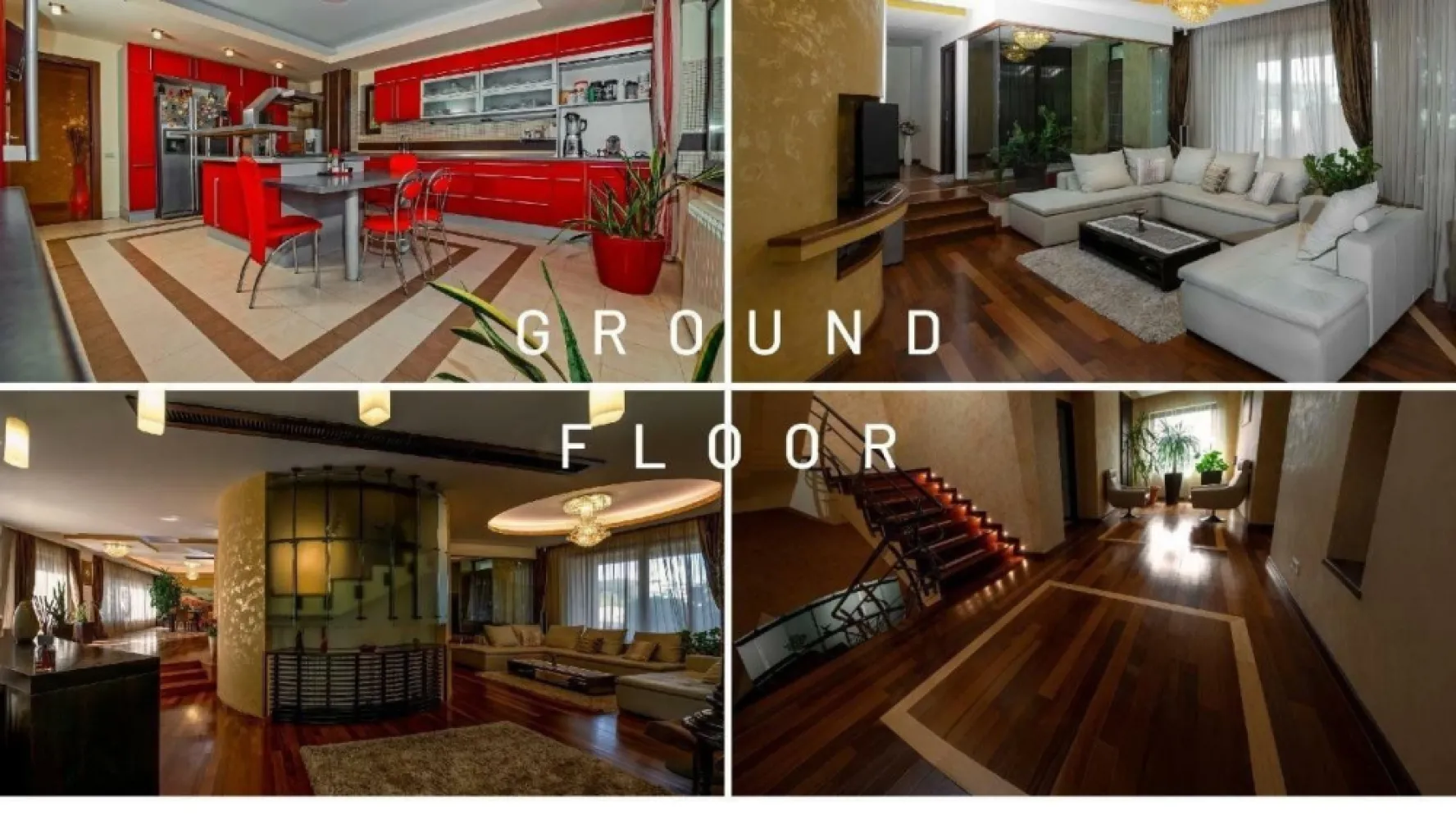 Gradina Japoneza SPA Crama Teren Tenis Foisor Iaz Pesti .. - Vila unica in Romania, situata in zona Mall Baneasa, Sector 1. Vila, compusa din 4 dormitoare si mai multe zone de relaxare si recreere are o suprafata toatala de 1260 mp. fiind construita din beton armat si caramida si avand geamuri mari si luminoase. Vila se afla pe un teren cu o suprafata de 2548 mp. Unicitatea acestei resedinte de lux este reprezentata prin: 4 locuri de parcare in demisol si 3 locuri de parcare in exterior, teren artificial de tenis de 475 mp, foisor extravagant de 88mp cu zona de gratar si iaz de pesti koi ce pot fi observati pritr-o podea de sticla suspendata, piscina de 14 metrii lungime si gradini cu diferite tematici atat orientale cat si locale ce contin cateva exemplare de arbori si plante capabile sa faca parte din orice gradina botanica din jurul lumii, pastrand echilibrul perfect intre natura si bunul gust urban. Casa este alcatuita din zona de homecinema, un bar semirotund ce ofera privelisti superbe asupra orasului si ofera posibilitatea de a urmarii un meci de biliard alaturi de prieteni si familie. Alte zone ce ofera unicitatea acestei locatii exclusivie sunt compuse din zona spa ce include sala de fitness, jacuzzi, sauna, vestiare si dusuri. Crama ofera si ea o viata fara griji avand posibilitatea de a scadea temperatura ambientala pana la -3grade. Finisajele interioare sunt intr-o stare impecabila si de cea mai buna calitate imbinand calitatea produselor europene intr-o nuanta calduroasa. Cele 9 unitati sanitare sunt gata sa deserveasca orice numar de invitati iar cele 2 bucatarii pot indeplinii criterile oricarui chef. Casa este echipata cu 20kW panouri solare cu certificat de prosumator ce deservesc 90% din consumul de curent. Totodata, cele 6 panouri solare pentru apa calda sunt dublate de centrale pe gaz ce ofera incalzirea pe timp de iarna. Vara casa este racita cu ajutorul unui chiller central ce distribuie energia terminca prin ventiloconvectori creand o clima ambietala continua. Www.brasadas.com.