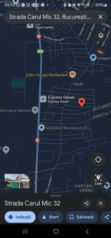 Strada Carul Mic Nr. 30-32, Sector 5, Rahova - Oferim spre vanzare o casuta batranesca care isi cauta un nou proprietar. Locatia dispune de urmatoarele: -energie electrica -gaze naturale, incalzire pe centrala -apa si canal (Apa Nova) -mansarda din lemn Suprafata teren 60 mp Suprafata casa 44mp In apropiere se gasesc urmatoarele: -statie STB 5 min. -magazin alimentar 2 min. -Carrefour Alexandriei 1.7 km -Kaufland 1.8 km -Piata Rahova 3 km -Scoala gimnaziala nr. 131 - 2.9 km Zona linistita, vecini super ok tinand cont de zona Rahova. Pentru mai multe detalii 07******84