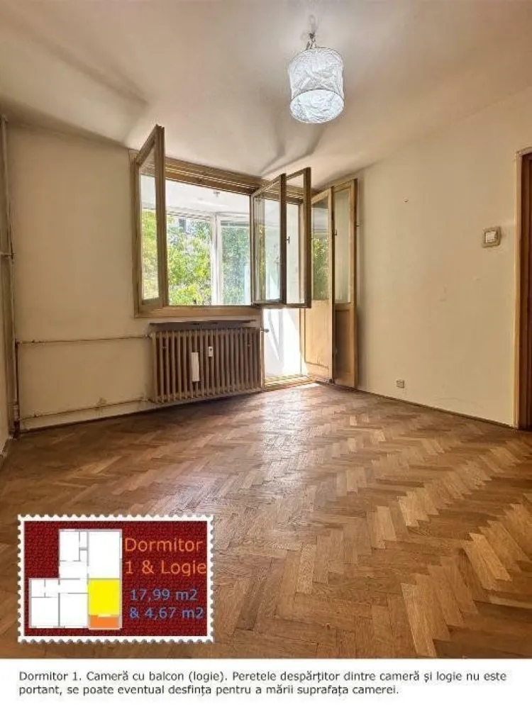 Direct de la proprietar - Dr.Taberei, Romancierilor, Metrou, disponibil imediat, - Descrierea blocului în care se află apartamentul Bloc construit în 1971, de 4 etaje de tip D, cu 6 scări, În total 60 de apartamente şi 54 de garaje. Fiecare scară a blocului este configurată astfel: - La nivelul străzii â€“ scară de acces şi 9 garaje, 2 variante de garaje, 4 mai late şi 5 mai înguste (diferenţa în lăţime â€“ 0,4 m). În faţa blocului 4, în spate 5 garaje. - Parter (Hochparter) â€“ 2 apartamente de câte 3 camere şi 1 spălătorie (comună) a scării. - Etajele 1 la 4 â€“ 1 apartament de 4 camere şi 1 apartament de 3 camere. Faţa blocului este orientată spre nord â€“ sufragerii şi bucătării, iar spatele blocului spre sud â€“ dormitoare. Excepţie fac apartamentele care se află la cele 2 capete ale blocului, care ferestrele de la sufragerii spre est â€“ cele de la prima scară, respectiv spre vest â€“ cele de la ultima scară. Faţada şi acoperişul blocului au fost izolate termic / anvelopate, iar intrările de la cele 6 scări au fost reconfigurate de la 1 rând la 2 rânduri de uşi termopan. Toate ferestrele scărilor şi toate logiile au ferestre termopan. Apartamentul Este compus din 4 camere â€“ una din camere cu balcon tip logie, bucătarie cu cămară / debara, baie cu cadă de baie, chiuvetă şi WC, un WC serviciu separat, precum şi un hol de legătură compus din vestibul, hol şi sas baie. Compartimentarea este de tip decomandat, accesul la fiecare din încăperi se face prin hol. Distanţele între ferestrele apartamentului şi blocurile de vecinătate: - Dormitoare (însorite, orientate spre sud) = 20 m, spre o alee secundară, numai pentru acess la garaje - Sufragerie (însorită dimineaţa, orientată spre est) = 54 m, spre strada Cetatea Histria, cu spaţiu verde între bloc şi stradă - Bucătarie (orientată spre nord) = 50 m, spre o alee secundară, acess la garaje şi parcări de reşedinţă. Pentru comparaţie, lăţimea totală a bulevardului Drumul Taberei care este de de aprox. 56 m. Conform releveului (vedeţi fotografie extras cadastru), - suprafaţa utilă este de 76,77 m2 - suprafaţa totală utilăâ€“ suprafaţa utilă plus logia â€“ este de 81,44 m2. Încălzirea se face prin calorifere în sistem de termoficare. Podele â€“ parchet din stejar masiv, iar în restul apartamentului gresie â€“numai în logie podeaua este de ciment. Pereţii â€“ apartamentul este tencuit şi zugrăvit, în plus bucătăria, baia şi WCul de serviciu sânt placate cu faianţă. După 1990 succesiv apartamentul a fost modernizat şi îmbunătăţit: - Ferestre termopan - Instalaţie de aer condiţionat în sufragerie - Uşă metalică de apartament antiefracţie, 2 yale, 2 vizoare. - CATV; fibra optică; interfon. - Contor digital energie electrică, ceasuri de apă, repartitoare de căldură radio la calorifere. Apartamentul este nemobilat, dar bucătăria este funcţională â€“ aragaz, frigider, microunde. În cămară şi logie â€“ rafturi metalice de depozitat, construite pe măsură. Garajul Are o adâncime de 5,06 m şi o lăţime de 3,41 m, suprafaţa fiind de 17,25 m2. Cu o lăţime de 3,41 m, este unul dintre garajele mai late şi deci mai mari. Chiuvetă cu apă caldă şi rece, prize de curent 24 si 220 volţi. În faţa garajului un loc suplimentar de parcare în folosinţă exclusivă. Info â€“ chiria unui loc de parcare de reşedinţă în Drumul Taberei â€“ zona galbenă / C â€“ este de 455 RON pe an, tarif valabil în 2024. Descrierea utilităţilor şi a proximităţii Creşe, grădiniţe de copii, şcoali gimnaziale, colegii naţionale / licee (distanţele în minute de mers pe jos): Reţea stat: - 1 creşă la 9 minute, altă creşă in cartier - 2 grădiniţe de copii, fiecare la 5 minute, alte 6 în apropiere, la distanţe între 9 şi 19 minute - 1 şcoală gimnazială la 3 minute, alte 3 în apropiere, la distanţe între 9 şi 11 minute - 2 colegii naţionale, la 4 minute şi la 10 minute, alte 2 la 14 şi 25 minute Reţea privată: - 3 grădiniţe de copii la distanţe de la 14 pâna la 20 minute - 1 liceu la 17 minute Cabinte medicale 1 policlinică, la 4 minute Diferite cabinete medicale şi de stomatologie Magazine de proximitate Magazine de alimentaţie, supermarketuri, de produse nealimentare, de servicii: farmacii, bănci, telecomunicaţii, poştă, etc., pe o rază de până la 20 minute. De remarcat piaţa Valea Ialomiţei, cu produse în principal agroalimentare, la tarabe şi în minimagazine, la 9 minute. 2 megaâ€“supermarketuri â€“ Kaufland şi Auchan, fiecare cu galerie de magazine 3 maluri â€“ AFI Cotroceni, Plaza România şi Supernova Lujerului. Brico şi mobilă â€“ 2xDedeman, zonele Valea Cascadelor şi Bulevardul Ghencea Restaurante Nenumărate restaurante clasice şi fast food, de remarcat intersecţia Drumul Taberei / Romacierilor la 5 minute. Transport în comun Metrou â€“ staţia M5 Romancierilor, la 2 minute. Autobuze â€“ staţia Romancierilor: 105, 138, 168, N116 şi N121â€“ autobuze de noapte â€“ staţia Piaţa Valea Ialomiţei: 105, 138, 168, N116, N121 â€“ vezi staţiile Romancierilor, 93, 232 Tramvai â€“ staţia Romancierilor / Bulevardul Timişoara: 25