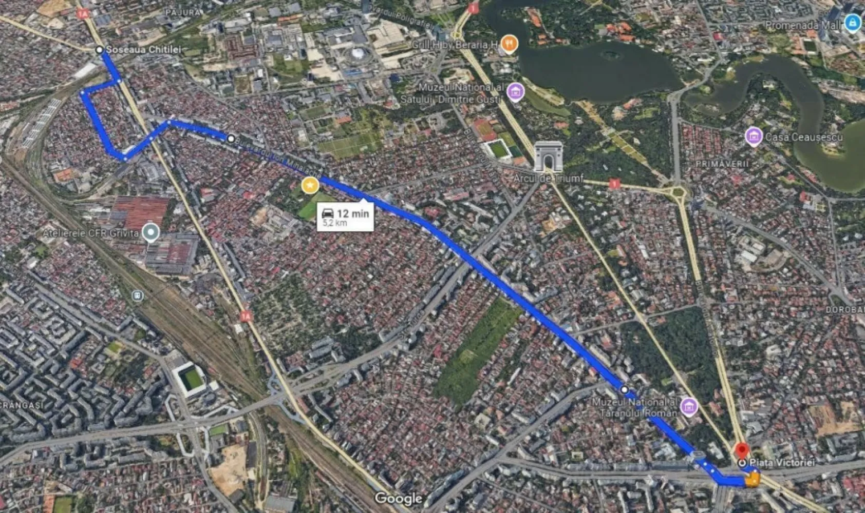 Apartament 4 camere - 3 dormitoare in Zona Urbana Bucurestii Noi