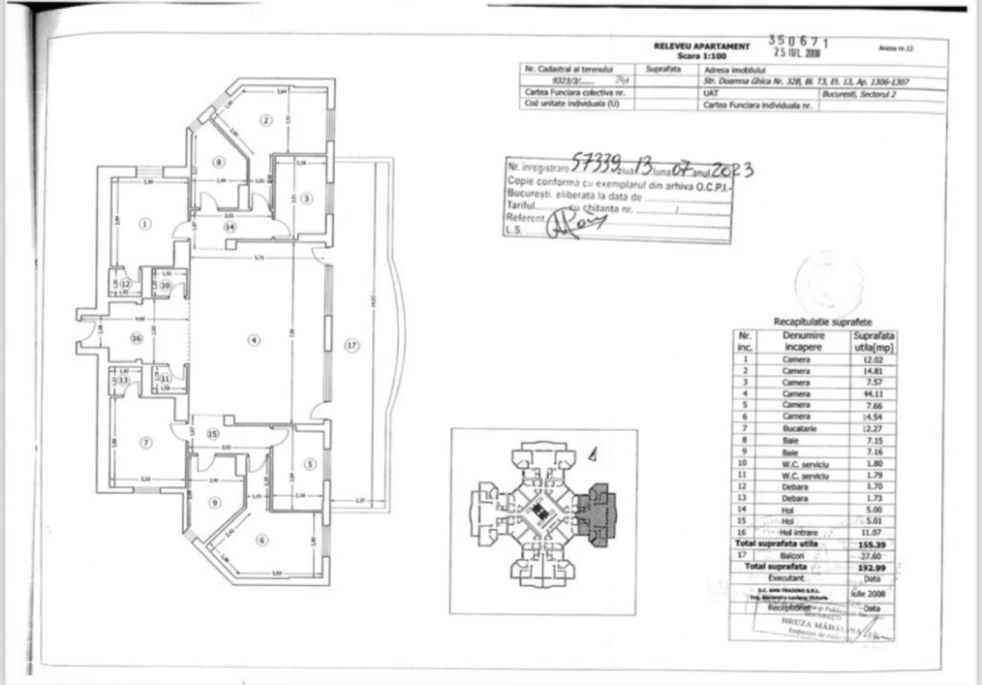 Penthouse 6 camere, 193 mp, Doamna Ghica, Colentina. Se adauga TVA!