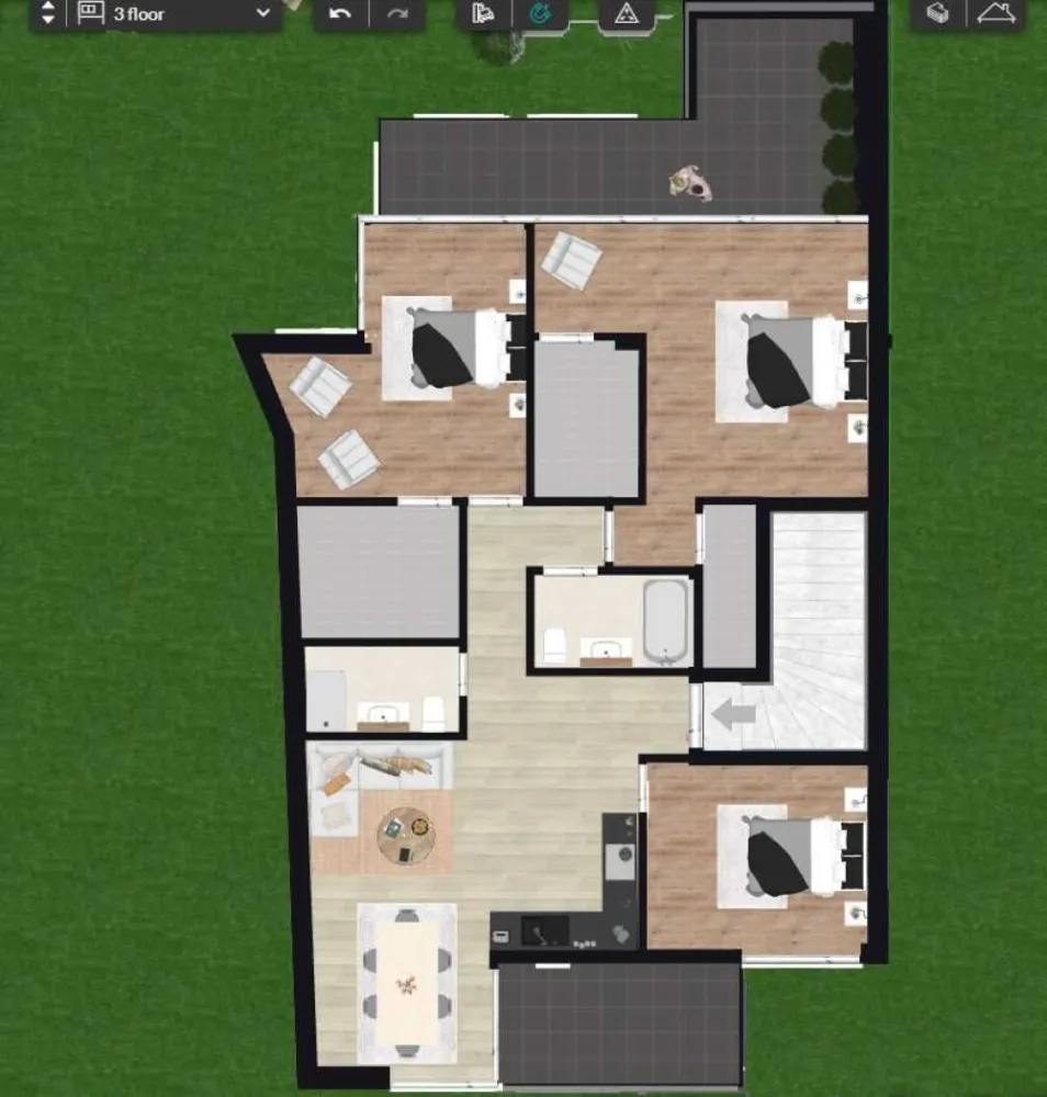 Dezvoltator, 4 camere, 106 mp utili, bloc boutique 7 apt Parc Circului - Apartament 4 camere, pe 2 etaje , etaj 1 + etaj 2, disponibil si penthouse, tot etajul 3. Dispune de 3 dormitoare, 2 bai! Asti Ville - la doar 200 m de parcul Circului, cu 2 apartamente pe etaj, camere luminoase, bai complet utilate, bloc boutique 7 apartamente, zona foarte linistita, selecta, finalizare iuiie 2025. Disponibile 2 apartamente de 4 camere: unul la etaj 1+ etaj 2, scara interioara, suprafata utila 106 mp, sau penthouse tot etajul 3, 128 mp utili, la acelasi pret, schitele atasate. Localizare: Str Sfanta Treime nr. 3A Optional: Locuri de parcare subterane 15.000 eur + tva, cu conectare auto electrica pe contorizarea apartamentului. Pethouse-ul dispune si de 2 kw fotovoltaice incluse in pret. Key points: - imobil robust, P+2+M, 7 apartamente - compartimentari interioare si exterioare exclusiv din caramida Porotherm! - casa scarii placata cu granit si mana curenta de inox - videointerfon - minim 4 prize / camera, circuite electrice separate pentru consumatori mari ( AC, cuptor electric etc ) - centrala termica proprie 24 KW Ariston cu termostat si comanda prin aplicatie wireless - incalizire in pardoseala ( sau optional cu radiatoare daca se prefera ) - izolatie caramida porotherm 25cm + vata bazaltica 10cm. - balcoane sticla securizata privacy glass - finisaje la alegere in limita buget 100 lei/mp - tamplarie Salamander cu geam tripan - pozitionare cardinala: sud, cu balcon - 2 apartamente pe etaj, fara lift Zona are multe aspecte pozitive: zona super linistita, fara trafic, parcul Circului este fix peste drum, in apropiere supermarket Mega Image, Lidl, multiple farmacii si restaurante in zona, licee si scoli generale, statie de tramvai si autobuz, troleibuz la 100 m de bloc, acces usor in noua zona comerciala Veranda Mall- Piata Obor cat si Promenada Mall si acces usor spre autostrada A3. Avans minim 25% la semnare antecontract. Restul la finalizare fie prin credit bancar, fie din surse proprii. Pretul nu include Tva. Se acorda discount suplimentar pentru plata avans mai mare de 25% sau plata integrala. Nota agentii imobiliare: Nu lucram cu agentii decat in limita a 1.5% comision total, tva inclus. Nu oferim exclusivitate.
