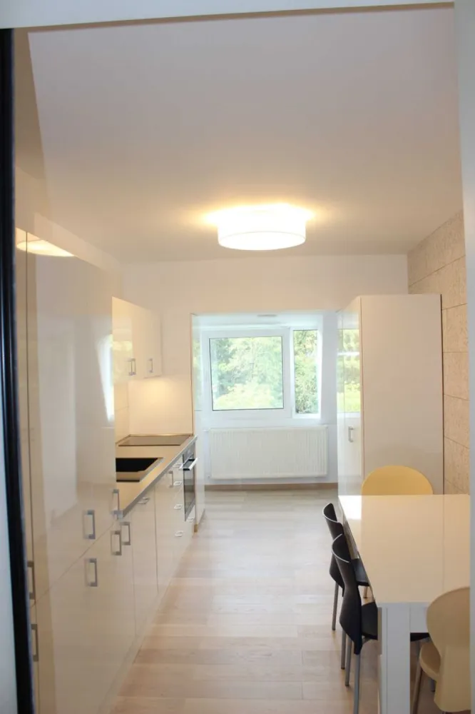 Apartament 3 camere - Băneasa - Herăstrău - Apartament 3 camere, 80 mp, renovat, cu toate finisajele și instalațiile refăcute, în bloc reabilitat, pe strada Elena Văcărescu, vis-a-vis de parcul Herăstrău, cu alte 2 părculețe în fața și în spatele blocului. Apartamentul este mobilat și echipat complet. Livingul comunică cu dormitorul și au împreună 35 mp. A treia cameră, mobilată ca birou, are 10 mp, iar bucătăria 15,8 mp. Apartamentul are 2 băi și un hol cu un spațiu generos de depozitare. Livingul, dormitorul principal și bucătăria au orientare sudică, spre parcul Herăstrău, cu vedere directă la lac. Instalațiile electrice și sanitare au fost refăcute. Toate obiectele sanitare sunt noi. Apartamentul este situat la etajul 4 din 4. Casa scării este generoasă, luminată natural și a fost renovată recent, dar blocul nu are lift. Blocul este racordat la centrala termică de cartier, perfect funcțională, și este foarte bine izolat termic. Ca variantă de rezervă au fost prevăzute și convectoare electrice în toate cele 3 camere. Zonele din fața și din spatele blocului sunt supravegheate video de către primărie. Apartamentul beneficiază de un contract pentru un loc de parcare ADP. Rog sunați pentru confirmarea prețului. Prețurile sunt în creștere