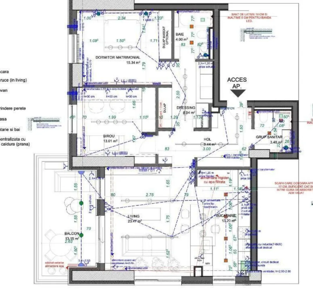 RARITATE Cotroceni 3 camere , 105mp, finalizat 2024, terasa cu view superb
