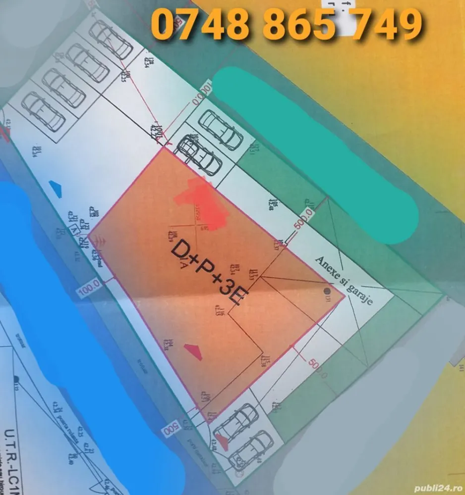 OPORTUNITATE IMOBILIARA! Teren 545 PUZ D+P+3E Catedrala Mitropolitana - Va propunem in EXCLUSIVITATE , vanzarea unui teren intravilan cu suprafata de 545 mp in acte si 554 masurati . Terenul se afla in zona centrala a orasului Iasi , in proximitatea Catedralei Mitropolitane , are Planul Urbanistic Zonal aprobat , cu urmatorii indicatori urbanistici : POT = 35 %, CUT = 1,75 H = 14.0 m numar de nivel D+P+3E Zona este de interes MAXIM pentru constructie bloc locuinte, clinica medicala, cladire birouri, scoala gradinita privata, sediu firma, restaurant, hotel, casa, etc . Pretul de vanzare este de 975.000 , negociabil. Pentru informatii 0_7_4_8_8_6_5_7_4_9 Cristi