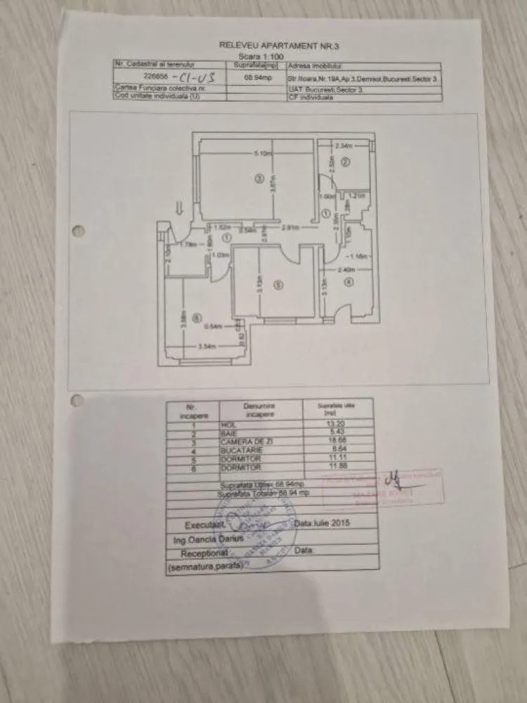 Vanzare apartament 3 camere, Bucureşti, Sector 3, Str Ilioara