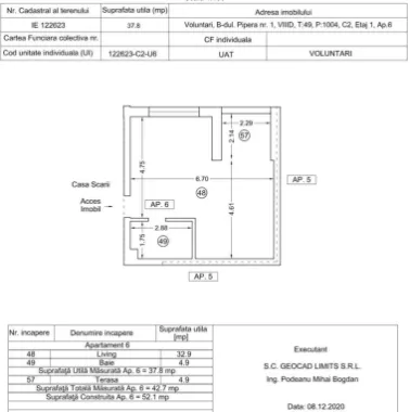 Vand garsoniera 52mp construiti complex BlueBike Porsche Pipera