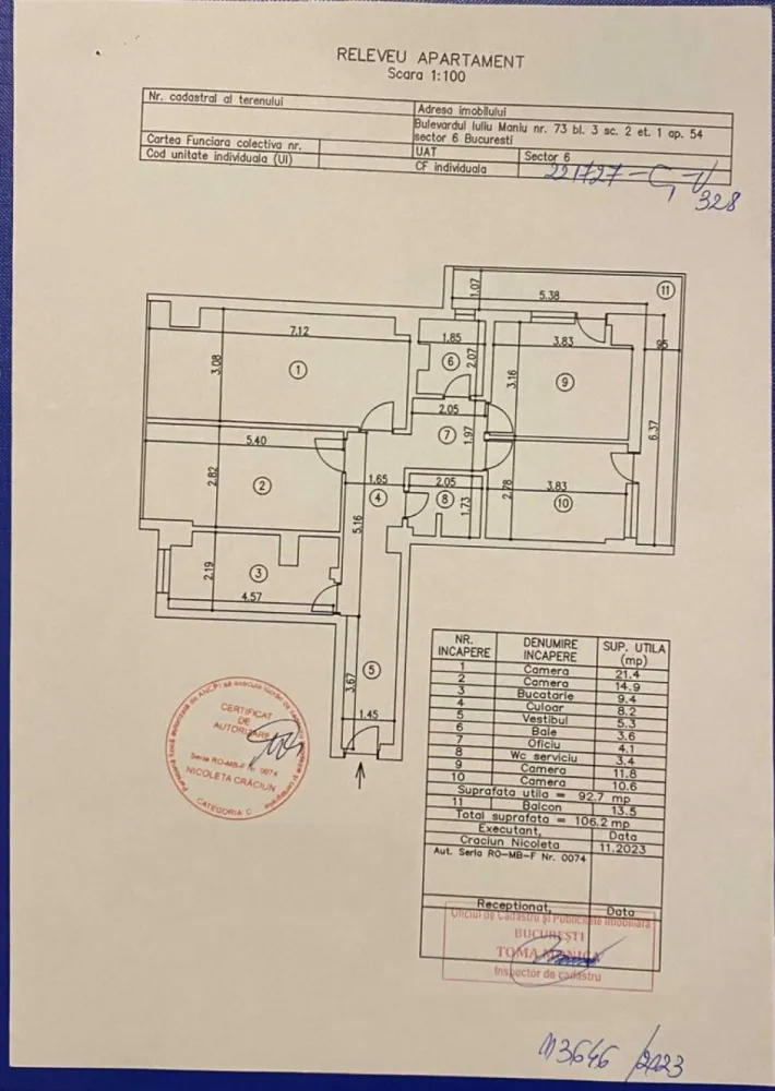 Apartament 4 camere 106 mp la 5 min de Metrou Paci - Direct proprietar vand apartament 4 camere decomandat situat pe Iuliu Maniu 73 la 5 minute de statia de metrou Paci Etaj 1 din 10 Atentie, s-au folosit numai materiale PREMIUM! Centrala proprie cu incalzire in pardoseala, Refacut complet instalatie electrica, Refacut complet instalatie sanitara de la subsolul blocului pana la etajul 2, Se vinde Renovat complet ! Renovarea este in curs iar cumparatorul isi poate alege dupa propriul plac gresia, faianta usile de interior etc Plus alte modificari mici daca se doresc Nu accept agenti cu comisioane mari Pretul este 2.250 euro / mp - USOR negociabil fara alte surprize
