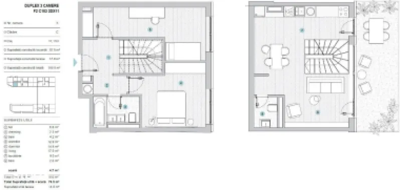 Silk District: Duplex premium, 3 camere, 88 mp, intabulat, contract vc
