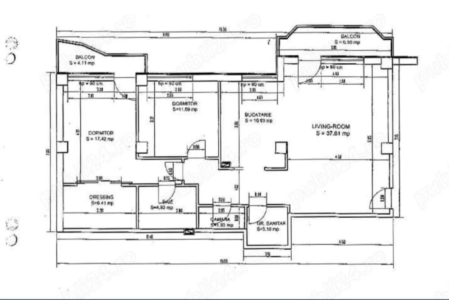 Apartament 3 camere ,metrou straulesti cu parcare.