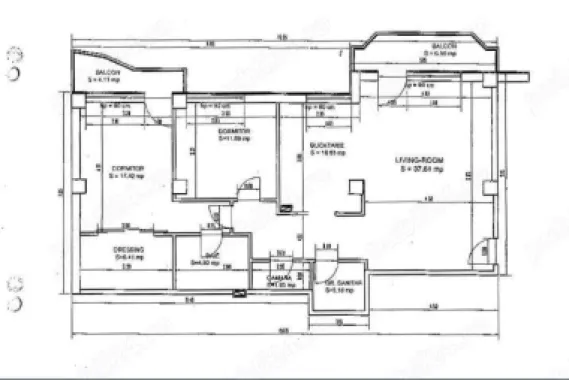 Apartament 3 camere ,metrou straulesti cu parcare.