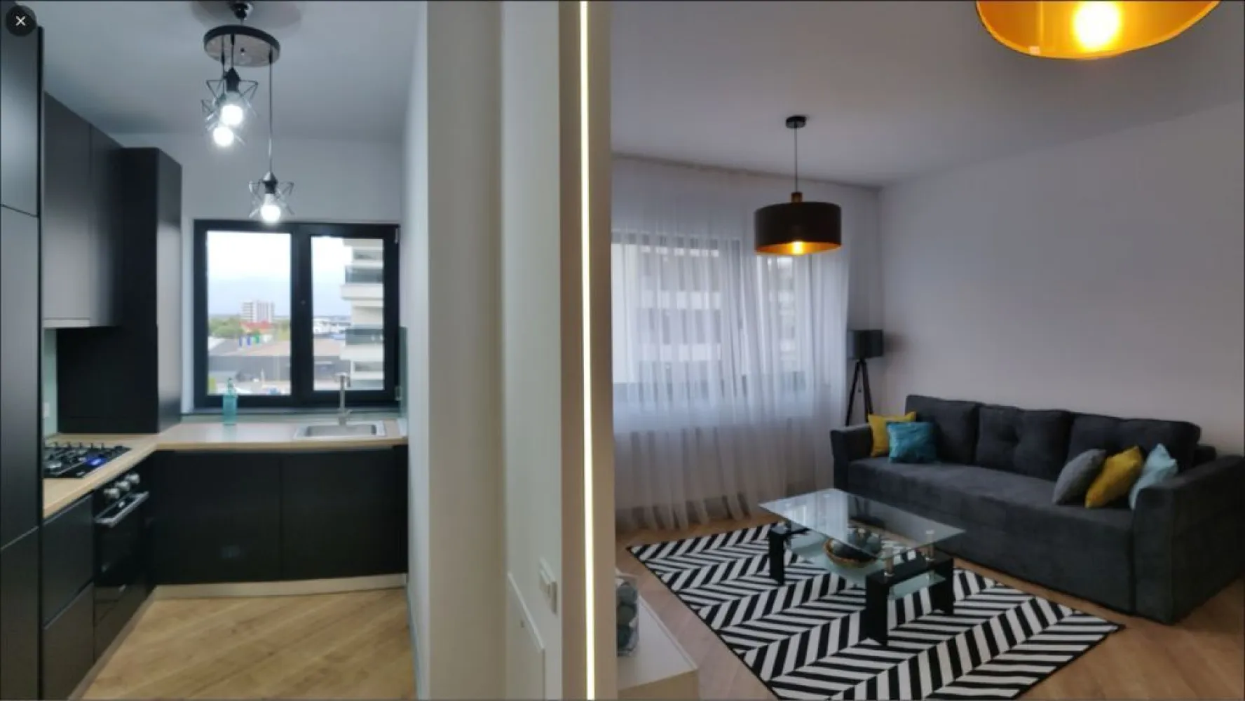 Inchiriez apartament 2 camere in complex 4 City North Pipera - Apartamentul este complet mobilat si utilat si dispune de loc de parcare suprateran.