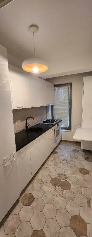 Apartament 2 camere | Bucurestii Noi | Langa Metrou Laminorului - Va propun spre inchiriere un apartament cu 2 camere, situat la etajul 1 mobilat si utilat modern, intr-un bloc nou finalizat, situat in Zona Bucurestii Noi, langa statia de metrou Laminorului. Este alcatuit din: living luminos si foarte spatios, un dormitor, o baie, o bucatarie inchisa, hol si balcon mare (10mp) . Apartamentul dispune de: aer conditionat, centrala proprie, gresie, faianta, parchet, usa metalica, TV, interior stare buna (proaspat zugravit) masina de spalat rufe, frigider, bucatarie mobilata / utilata. - Acces rapid catre mijloace de transport in comun si catre zonele principale ale orasului. - Magazine si Supermarketuri in apropiere (Mega Image Vis a Vis, LIDL la 3 min) - Apartamentul face parte dintr-un bloc nou (2020) -Este ideal pentru o persoana dar si pentru un cuplu. *Apartamentul este complet mobilat si utilat, exact ca in poze. * Un loc de parcare inclus. Persoana fizica.