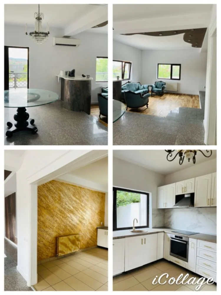 Vila Plopii fara sot, Bucium - Proprietar - 0% Comision Gard din beton inalt care inconjoara toata curtea. Locuinta ideala pentru o familie mare, cu Demisol unde se poate locui si mansarda care se poate finisa, practic s-ar putea face inca doua apartamente separate la demisol si in mansarda. Are curent la 2.20, dar si la 3.80. Priveliste minunata, Liniste. Vila deosebită în Bucium, aproape de toate punctele de interes! Preț: 165000EUR Descoperă o oază de liniște și confort în inima naturii, cu această vilă superbă situată în Bucium. Cu două căi de acces către oraș și amplasată într-o zonă ferită de zgomot, vila este ideală pentru familii ce își doresc să fie aproape de tot ce contează: Arcadia, școli, grădinițe, magazine, săli de fitness și mănăstiri. Proprietatea dispune de o terasă mare și 2 balcoane pentru momente de relaxare, iar construcția de înaltă calitate include uși de lemn masiv, parchet din lemn de nuc și finisaje din granit. Casa oferă 4 camere spațioase, 2 băi, un living generos și bucătărie parțial mobilată. Curtea este ideală pentru parcare și recreere, iar troița cu cruce adaugă un aer deosebit locului. Vecinii sunt liniștiți, iar natura din jur oferă un peisaj încântător, perfect pentru cei care doresc să evadeze din agitația orașului, fiind totodată aproape de toate facilitățile importante. Mutare imediată!