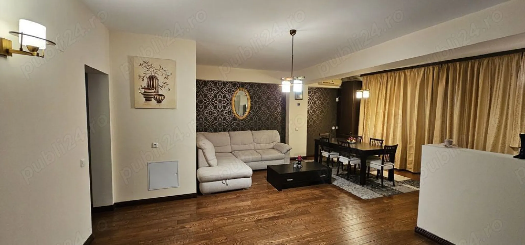 PIPERA zona Jollie Ville, 3 camere, zona de vile - PIPERA, 3 camere lux, 120 mp, et 2 din 3, vedere pe 2 parti, decomandat, 2 balcoane, apartament luminos, rulouri exterioare, lift, loc parcare in garaj subteran separat 15000 EUR, curte interioara, complet mobilat si utilat, zona Sunflower, Drumul Potcoavei. Ocazie pentru investitie (chirie 800-1000 Eur luna).