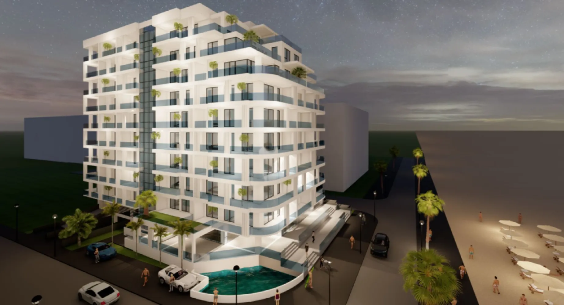 Ag. Eu. vinde Ap. 2 Cam 60 mp Et. 1 in constructie finalizare 2024 Mamaia Nord - Agentia Europa doreste sa va puna la dispozitie un nou ansamblu care are predare la cheie in decembrie 2024. Poziționat în prima linie la mare, la 20 de metri de plaja din Mamaia Nord apartamentul este compus din 2 amere si dispune de urmatoarele suprafete: 1. Suprafata utila: 39 mp 2. Suprafata construita: 60 mp 3. Suprafata balcon: 12 mp   Apartamentul se preda complet finisat și include următoarele dotări: • pereți finisați cu vopsea lavabilă, faianță; • parchet și gresie; • uși interioare și exterioare; • tâmplărie de aluminiu cu sticlă tripan; • baie utilată; • încălzire în pardoseală; • centrală individuală pe gaze; • aer condiționat; • marmură în balcoane; • balustrade la balcon din sticlă în menghină; • branșamente la utilități (energie electrică, gaze, apă, canalizare, fibră net/ tv); ;   Localizarea privilegiată de care se bucură noul imobil este completată de facilitățile dedicate confortului și siguranței locatarilor. Ansamblul dispune: -de parcare proprie (30 de locuri de parcare subterană și 50 locuri de parcare la sol), -sistem de supraveghere - video interfon - două lifturi panoramice din sticlă - fațadă ventilată -platformă de gunoi special concepută pentru colectarea selectivă -spații comune complet finisate. La parter, sunt două spații comerciale de dimensiuni generoase.  Va asteptam la vizionari