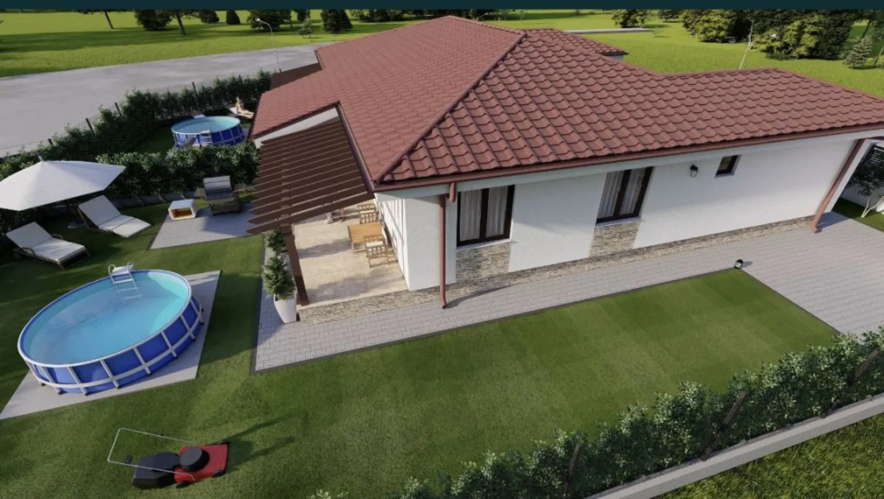 Casa, case semifinisate, la rosu, fundatie, complex rezodential Amati - Oferim spre vânzare case tip parter de diferite dimensiuni in functie de cerintele clientului: Fundatie cu teren, fundatie 151 mp construit din care 10 mp terasa + teren 580mp = 37000 euro Casa parter la rosu cu teren 580mp, casa cu suprafata construita 151 mp din care 10 mp terasa + teren 580mp = 56000 euro + termopane 3000 euro Proiecte in derulare: Parter 120 mp construit din care 21.8 mp terasa + teren de 600 mp = 94000 euro Parter cu garaj 144 mp construit din care 7 mp terasa + teren 600 mp =101000 euro Parter 151 mp construit din care 10 mp terasa + teren 580mp = 108000 euro (posibilitate la rosu 67000 euro) Casele se vand la stadiul de semifinisat, având un regim de înălțime tip parter, utilitățile in fata casei (apă, energie electrică, canalizare, rds). Locuința se predă finisată la exterior (silicat culoare alb), respectiv semifinisată la interior, tencuită și gletuita gata pentru culoare, cu sistem de încălzire prin pardoseala, sapa mecanizata elicopterizata și tamplarie PVC cu profile Rehau, izolatie tavan cu vata mineral de 10 cm, folie anticondens. La exterior locuința se predă cu termoizolație cu polistiren de 10 cm, tencuială decorativă siliconată rezistenta la interperii și tigla. Casele se regasesc la intrare in Amati, in complex residential, intr-o zona linistita fara trafic, intr-un cartier de case noi la o distanta 2.5 km fata de oras. Cartier in dezvoltare cu proiecte flexibile dupa dorintele si bugetul clientilor. La cerere se poate preda cu imprejmuire/gard, pavaj, etc. Locuintele pot suferi modificari in functie de preferintele clientului. Pretul afisat este valabil pentru plata din faza de proiect, pretul la finalizarea constructiei este cu 10% mai mare Pretul este in euro Pentru detalii: 0 *************** 2