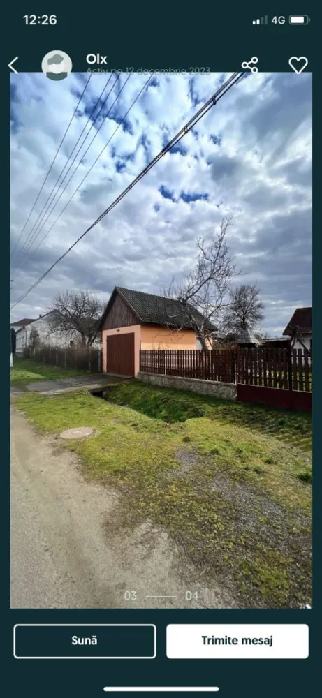 Casa de vanzare - Casa de vanzare in zona centrala, linistita cu toate utilitatile la strada. Centru de permanenta si farmacia la 500m ! Suprafata totala de 978 mp cu constructie anexa, garaj si livada !