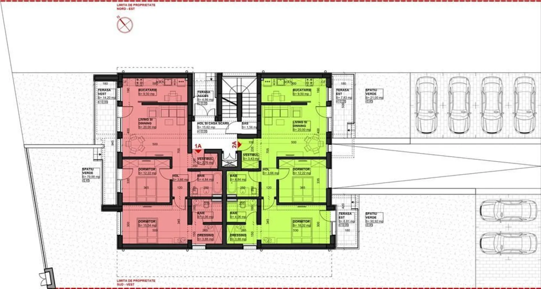 Apartament 3 camere cu gradina Bucurestii Noi