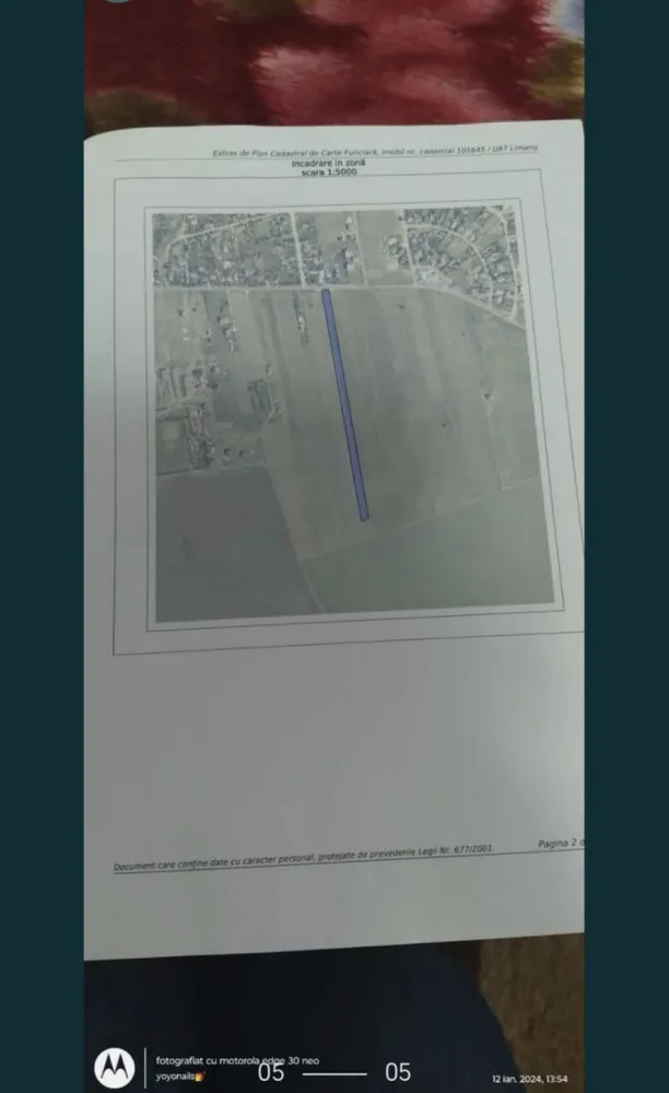 Pamant extravilan trece intravilan - Se vinde teren extravilan cu posibilitate de trecere imediata la vanzare in intravilan la intrare in Limanu, fix in statie. Suprafata 4997 mp, utilitati fix langa teren (teava apa, gaz, stalpi electricitate). Deschidere 16,89 m.