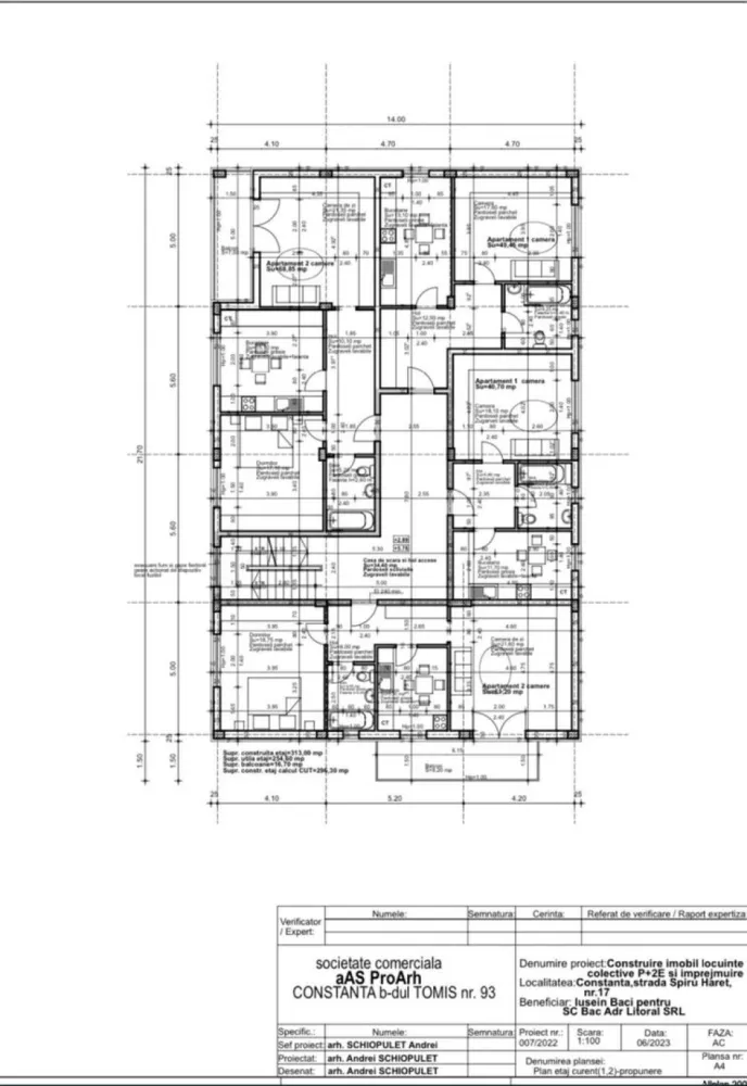 Apartamente de vanzare cartierul Cora Bratianianu, preturi de pa 40000 - direct de la dezvoltator apartamente noi de vânzare în cartierul rezidențial Cora Mall imobilul este în faza de construcție și va fi finalizat pe data de : 26.08.2024 apartamente tip studio : 40,70mp util apartamente 2 camere : 70 mp util apartamente 2 camere plus balcon : 72 mp util un apartament cu 3 camere 90mp utili 2 apartamente de 50mp cu o camera posibilitate de doua DECOMANDATE TOATE ! prețurile încep de la 1000€ mp + tva și se predă la stadiul de alb cu următoarele : ușa la intrare la fiecare apartament , instalație sanitară , instalație termică , instalație electrică , tâmplărie pvc , șapă mecanizată , tencuială mecanizată , glet , balcon finisat , gaze și apă prețul se discută în funcție de avansul oferit de către client. prețul la cheie este : 1250€ +tva prețurile afișate + tva !! mai multe detalii se oferă la numărul afișat : 07******11.. prețurile încep de la 40.000€. bloc ul este situat pe Strada Pelicanului