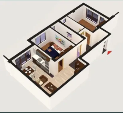 Apartament 3 camere 89200€ +TVA