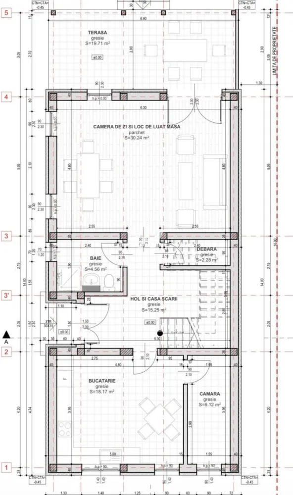 Casa individuala 4 camere cu TEREN generos in Sibiu - Casa single 4 camere, TEREN 471 mp - Cartierul Tineretului, Sibiu

Suprafata utila: 145 mp
TEREN: 471 mp
 Compartimentata astfel:
PARTER: hol larg acces, living generos, bucatarie separata cu camara, baie cu geam, spatiu depozitare.
ETAJ: hol, baie, 3 dormitoare dintre care unul cu dressing si altul cu dressing si baie proprie.
 Casa beneficiaza de POD care se intinde pe toata suprafata casei.
 Imobilul se vinde in interior LA ALB: centrala termica, incalzire in pardoseala TECE pe ambele niveluri, usa de intrare, ferestre termopan, sapa, instalații termice, electrice și sanitare complet realizate.
 Exterior LA CHEIE: fatada finisata, pavaj, gard, porti pregatite pentru automatizare, acoperis tigla BRAMAC, izolatie exterioara polistiren.
 Acces auto in curte unde se pot parca 4-6 masini.
 Modalitati de plata: cash sau credit ipotecar

Pret: 420.000 Euro
Telefon: 0747.639.802