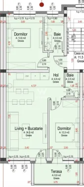 OFERTĂ! Apartament 3 camere cu grădină 50 mp - zona Vest, Sibiu