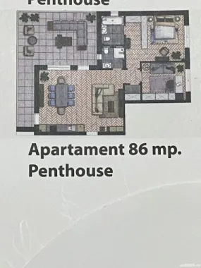 BRASADAS vinde penthouse 2 cam semifinisat-Smalard City.