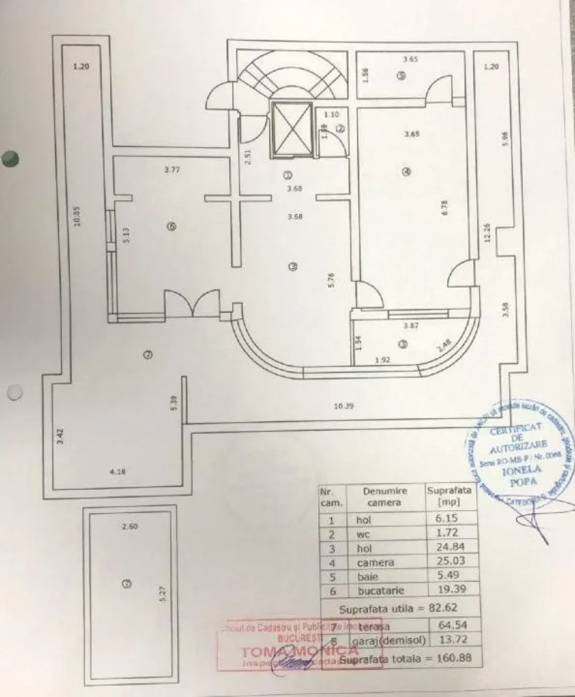 BRASADAS închiriază Penthouse cu terasa la Parcul Circului.