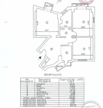 Penthouse, 6 cam, terasă, 160mp utili Piata Alba Iulia.
