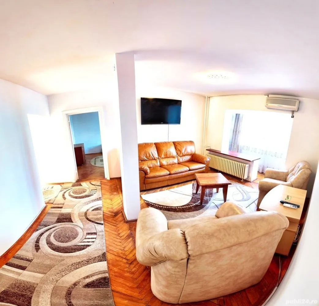 UNIRII CENTRAL- Apartament 4 camere - decomandat- bloc MONOLIT - direct de la PROPRIETAR - PROPRIETAR, vind apartament, 4 camere , decomandat, in ZONA UNIRII CENTRAL, exact la intersectia Sfanta Vineri cu Coposu, in fata noului MOLL Sfanta Vineri. Apartamentul este situat stradal intr-un bloc MONOLIT (cel mai rezistent tip de constructie). Apartament de 4 camere, decomandat, confort 1 sporit, situat la etajul 1 din 8, in suprafata construita de 132m.p.aproximativ 110m.p. suprafata utila, proaspat renovat (complet mobilat si utilat) , compus din- intrare pe dreapta in hol lung si spatios, bucatarie deschisa, spatioasa si luminoasa, living deschis, generos si luminos, 3 dormitoare mari si luminoase, 2 bai mari, debara, 2 balcoane inchise cu termopan ca si toate ferestrele, parchet, gresie, aer conditionat, usa metalica blindata,internet fibra optica , cablu TV., loc de parcare in fata si in spate. Apartamentul este situat in zona centrala strategica privilegiata, imediat avem TOATE mijloacele de transport in comun: - la 1 minut distanta avem METROUL UNIRII 2 si 1 ; Avem autobuze, troleibuze, tram, taxi in fata scarii blocului ; avem la parter supermarket Mega Image si CEC BANK si Zoomserie ; Vis-a-vis avem supermarket Carrefour; scoli; avem Casa Poporului - fantani- parc, Centrul Istoric, la 5 minute de mers pe jos. Apartamentul dispune de vedere stradala MIxta, in fata avem noul MOLL SFINTA VINERI si lipit de el avem Unirea Shopping Center, an spate avem o parcare mare si libera si o biserica. Apartamentul este situat la etajul 1 chiar desupra la CEC BANK, linga Zoomserie, ideal pentru locuinta, birouri sau ca investitie (chiria in zona este foarte mare, lunar sau in regim hotelier). Va astept la vizionare ! Pret - 339 000euro. TELEFON: