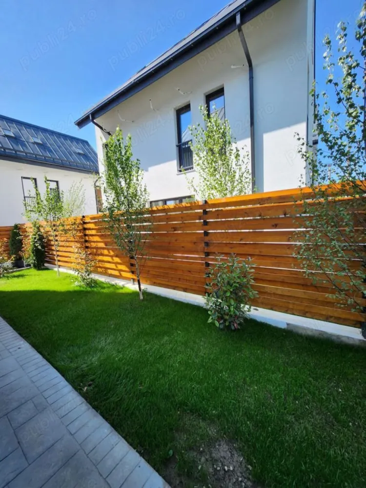 Case de vanzare Bucurestii Noi Straulesti - Va prezentam spre vanzare un nou proiect imobiliar realizat de EMsia Construction Koncept, WHITE RESIDENCE, un complex deosebit, privat, format din 9 case single si cuplate. Toate finisajele interioare sunt de calitate superioara (gresie, faianta, parchet, obiecte sanitare, usi, etc.), sunt incluse in pretul caselor, acestea se predau la cheie si dispun de toate utilitatile necesare (apa-canal, gaze, curent, acces fibra optica Digi). Casele sunt economice energetic fiind prevăzute cu încalzire in pardoseala, sistem termic si fonic foarte eficient ce asigura o temperatura constanta tot timpul anului cu un consum minim de energie. Bransament electric 25 kw, posibilitate montare panouri fotovoltaice infrastructura deja existenta, priza incarcare auto putere 25 kw. Accesul in complex este automatizat si supravegheat video. Curtea este amenajata, iar fiiecare casa dispune de 2 locuri de parcare. WHITE RESIDENCE este situat intr-o zona linistita dar care raspunde tuturor nevoilor practice, precum accesul facil catre statiile de transport STB, Metrou, DN1 si DN7, Gara, Aeroportul Otopeni , magazine in apropriere. Detalii proiect: Localizare: Bulevardul Petrila, Nr. 7A-7E, Bucuresti, Sector 1. Regim inaltime: P+1E+Pod Suprafata utila: 105 mp Gradina amenajata+ doua locuri de parcare Parter: avem un hol elegant, grup sanitar, bucatarie moderna open-space, living luminos cu iesire direct in gradina amenajata. Etaj: acces prin scara de lemn, hol, 2 dormitoare spatioase, baie prevazuta cu cada pentru un plus de rasfat dupa o zi agitata. Podul: acces prin scara de lemn, hol, 2 dormitoare spatioase, baie prevazuta cu cabina de dus. Investeste in casa ta, intr-un stil de viata : prima casa la pret special de lansare proiect de doar 235.000 de euro (fa ra TVA). Planifica o vizionare!