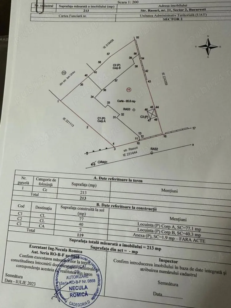 propietar - Propietar vand casă situată în zona Eminescu Ștefan cel Mare singur în curte necesita renovare preț 250.000 E Preț Discutabil. Nu colaborez cu agenții.