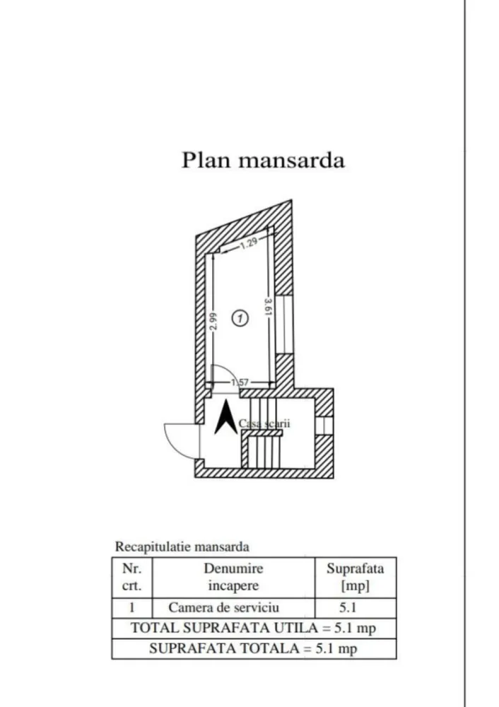 Vila P+1 Piața Muncii , strada Orzari, apartament cu 3 camere la Parer