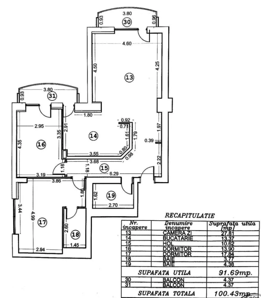 Apartament 3 camere 100 mp Sector 2 , Morarilor