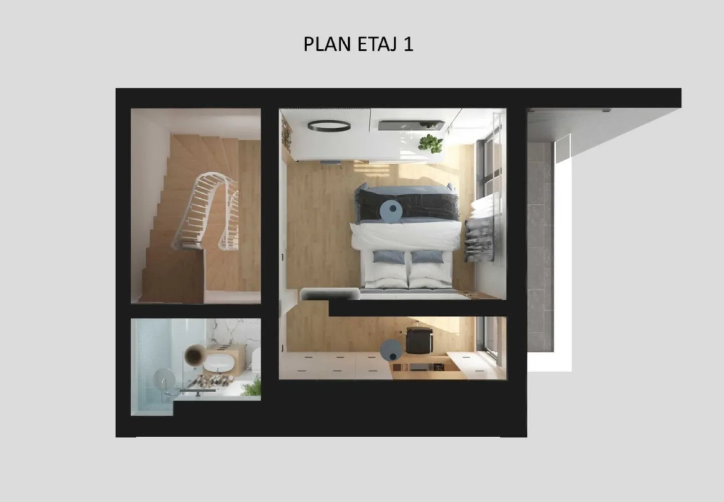 Casa 3 camere + loc de parcare de vanzare