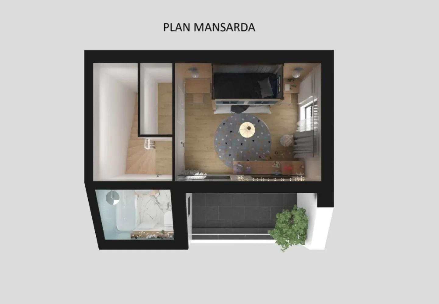 Casa 3 camere + loc de parcare de vanzare
