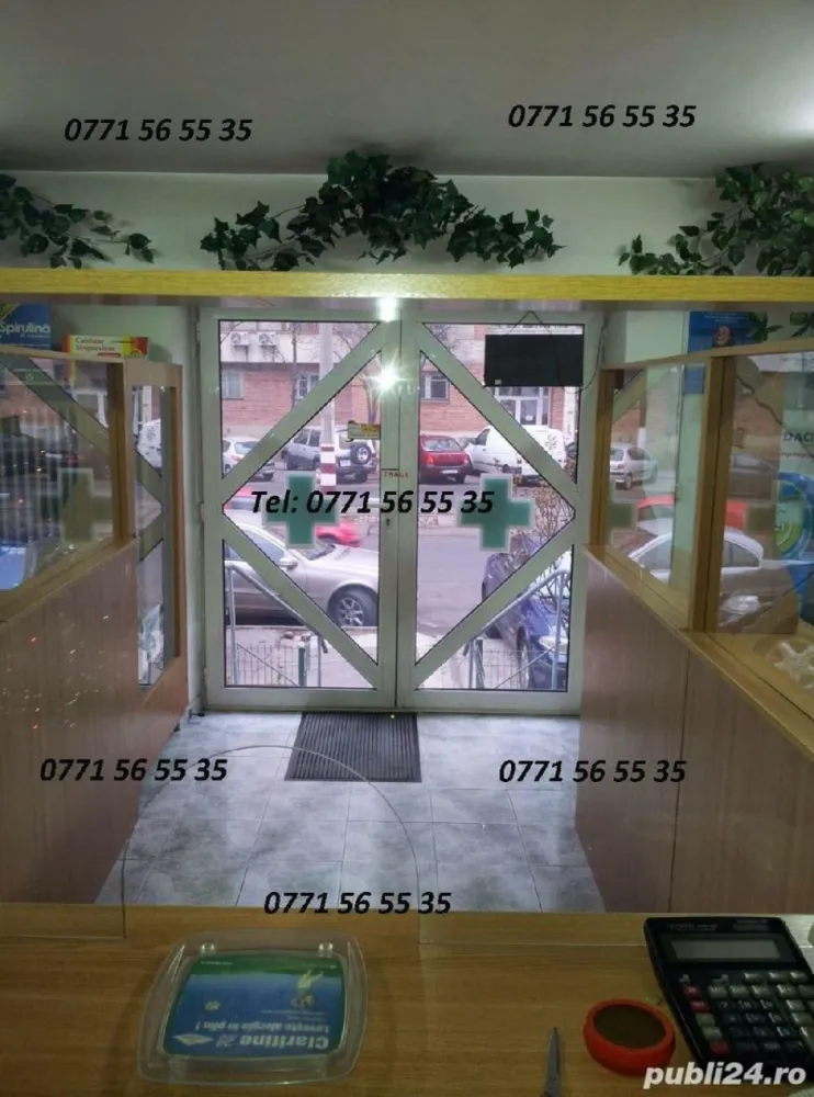 spatiu comercial - spatiu comercial cca 50 mp utili , racordat la toate utilitatile . Piata Muncii / Calea Calarasilor , sector 3 , Bucuresti . A functionat si este dotat ca farmacie . localizat exact pe harta - vizionare cu goole maps street view pentru pozitionare si filmare exterioara Pentru interior , fotografii in privat prin whatsapp