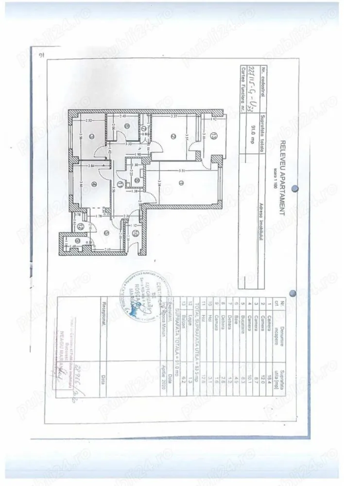 Apartament 4 camere Decomandat Strada Traian- Calea Mosilor