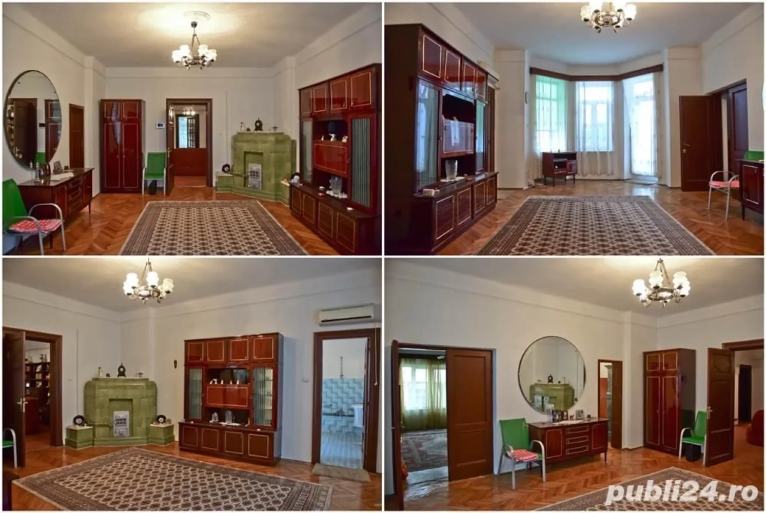 Proprietar vand apartament 6 camere in vila Cotroceni - Vanzare apartament 6 camere in vila Cotroceni - Carol Davila, etaj 1 din vila D+P+1+M, intrare separata. Impartire: 4 dormitoare, living, sufragerie, bucatarie, baie, grup sanitar, debara mare, scara interioara, antreu, hol etaj, terasa, balcon, logie inchisa, si 2 boxe situate la demisol. Suprafata construita (apartament + cota indiviza din parti comune imobil) = 350,36 mp. Suprafata utila este de 250,26 mp + teren + spatii comune in imobil: - 192,92 mp suprafata apartamentului - 2,88 mp balcon + 5,98 mp logie inchisa + 30,82 mp terasa la nivelul apartamentului - 17,66 mp boxe demisol - impreuna cu apartamentul se vinde si o cota indiviza de 25,43% din partile comune ale imobilului. Teren: 92,65 mp aflat sub constructie. Vila interbelica cu elemente brancovenesti, camerele au inaltimea de 3.5 m. Intrare monumentala, scara frumoasa, sobe de teracota. Stare buna, amenajabil de noii proprietari dupa propriul gust. Utilitati: curent electric, gaz, apa si canalizare. Videointerfon, 3 x aer conditionat, sobe teracota. Pretabil resedinta de lux, birouri, clinica medicala etc. Negociabil. Mai multe info la telefon