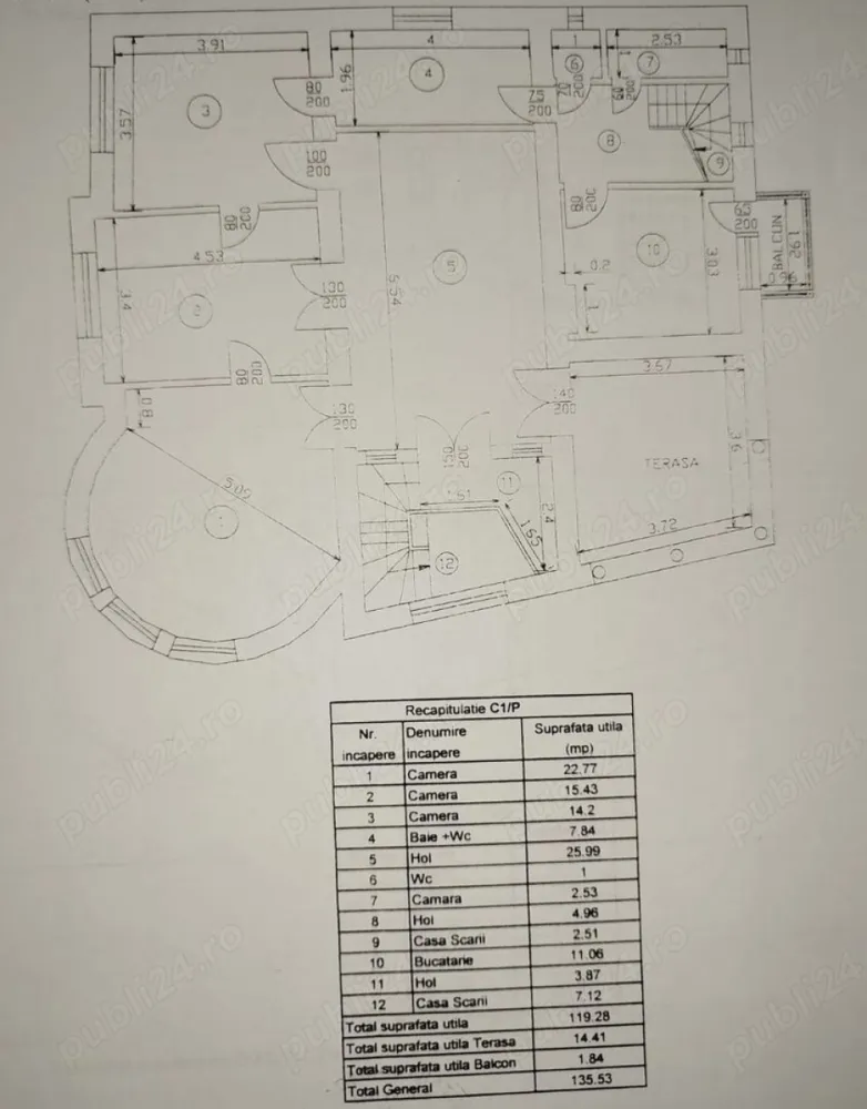 BRASADAS vinde casa cu 14 camere in Iasi zona CENTRALA.