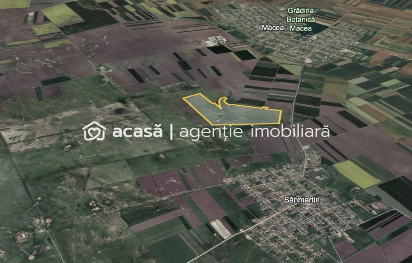 Teren 42 ha pentru parc fotovoltaic – Macea, Arad - Se oferă spre vânzare un teren extravilan, cu categoria de folosință pașune, situat în Comuna Macea, Județul Arad, ideal pentru dezvoltarea unui proiect de energie regenerabilă de mare anvergură, precum un parc fotovoltaic. Caracteristicile proprietății includ: -Suprafață totală: 424,700 mp, teren compact și plan, potrivit pentru proiecte de energie solară -Locație: La 27 km de Arad, cu acces facil la DJ 709B, oferind o poziționare strategică pentru transport și infrastructură -Infrastructură: Proximitatea față de liniile electrice de tensiune medie oferă posibilitatea de racordare la rețeaua electrică -Topografie: Terenul este lipsit de vegetație semnificativă, pregătit pentru dezvoltare imediată Prețul de achiziție este de 1.274.100 euro + TVA (21%), cu aplicarea măsurilor simplificate de TVA. Terenul poate fi închiriat pe termen lung în aceleași condiții avantajoase, pentru dezvoltarea unui parc fotovoltaic. Pentru detalii suplimentare sau pentru a programa o vizionare, contactați 0721356746 FLORIN MOȘ Cod anunț: CP1964859