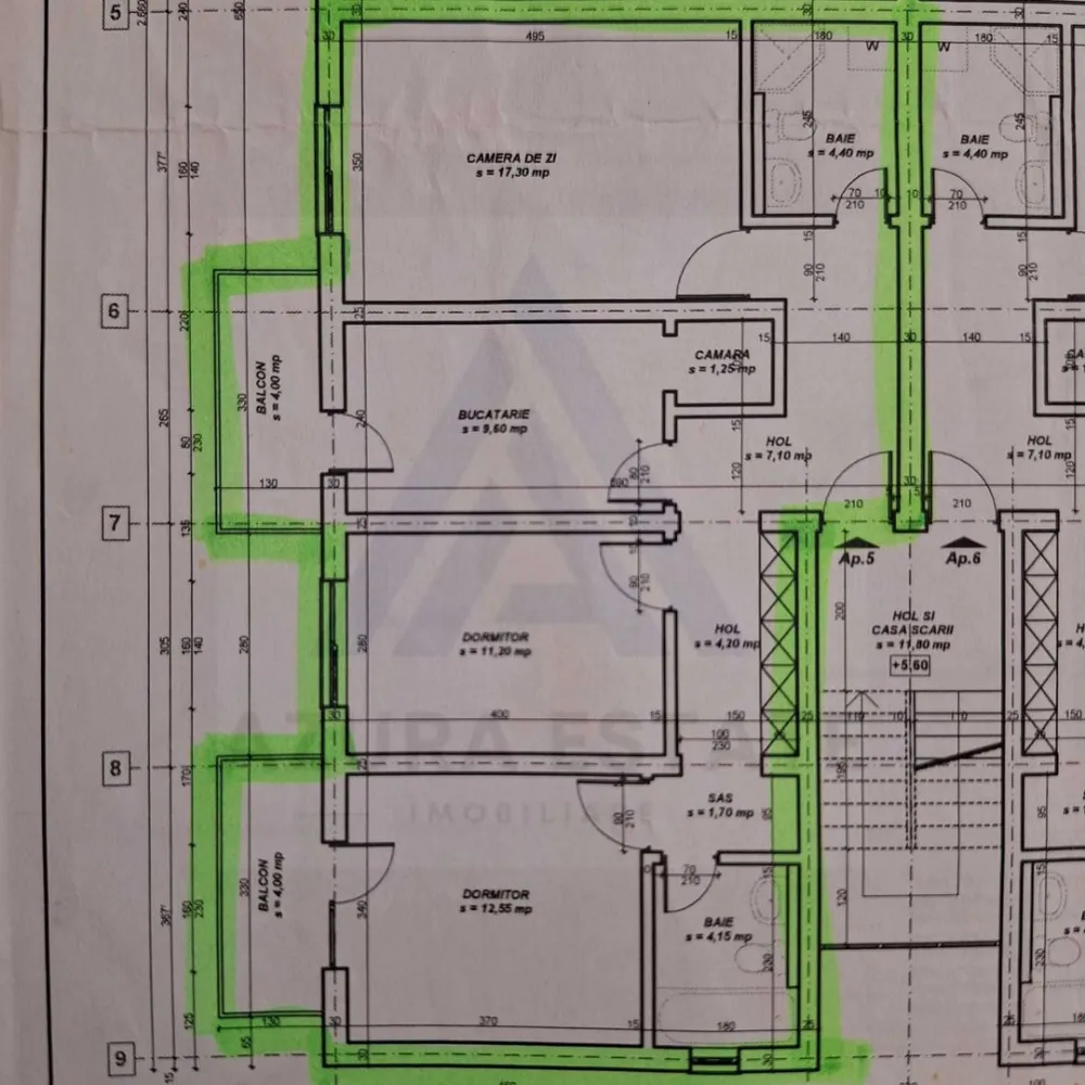 Apartament modern 3 camere 2 bai 2 balcoane etaj 2 si parcare Turnisor