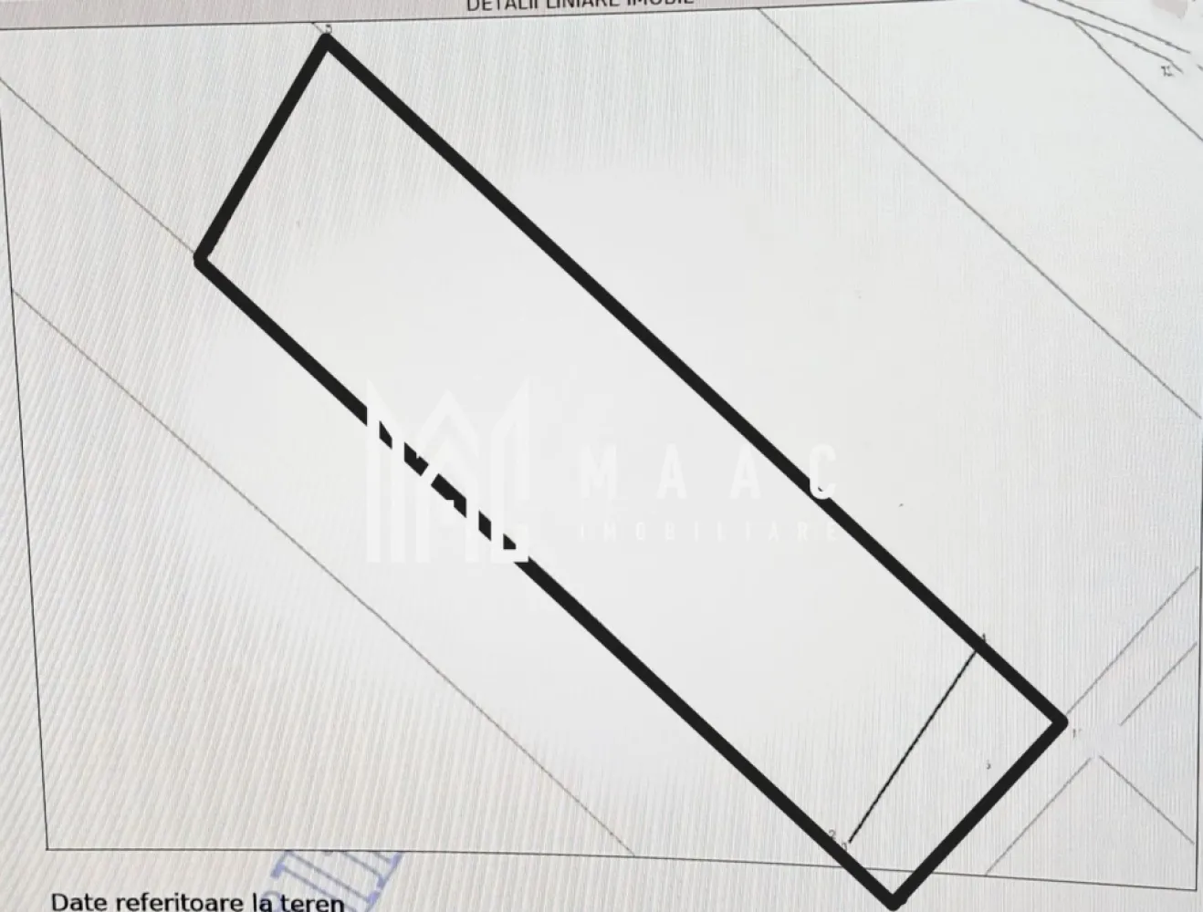 Investiție I Teren Extravilan I 4200 mp I Împrejmuit I Sibiu - MAAC Imobiliare propune spre vânzare o parcelă de teren extravilan, la marginea municipiului Sibiu — o locație accesibilă, aflată în proximitatea centurii orașului, cu acces auto. Caracteristici tehnice Suprafață totală: 4.200 mp Dimensiuni: 125 m x 34 m Categorie: extravilan agricol Topografie: teren plan, fără înclinație Împrejmuire completă: stâlpi de beton, plasă împletită, 2 porți de acces Utilizare și context Acces auto direct din Calea Șurii Mici În granița parcelei este amenajată o grădină de vacanță, cu rulotă și spațiu de relaxare. Zonă liniștită, cu potențial pentru activități recreative, agricultură sau investiție pe termen lung Terenurile extravilane bine poziționate, cu acces auto și împrejmuire completă, sunt tot mai rare în zona Sibiu. Această parcelă oferă spațiu generos și flexibilitate pentru proiecte personale sau de weekend. Contactează-ne pentru detalii și vizionare, specificând ID CP2684505. }}